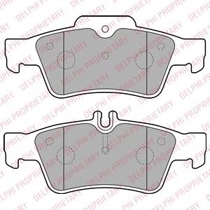 LP1868 Delphi pastillas de freno traseras