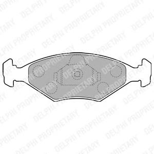 LP1854 Delphi pastillas de freno delanteras