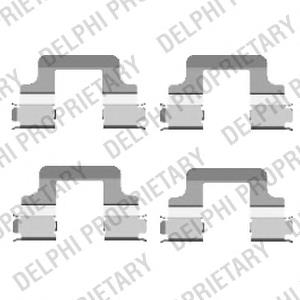 LX0437 Delphi conjunto de muelles almohadilla discos traseros