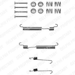 Kit de montaje, zapatas de freno traseras LY1316 Delphi