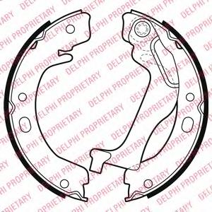 Zapatas de freno LS2003 Delphi