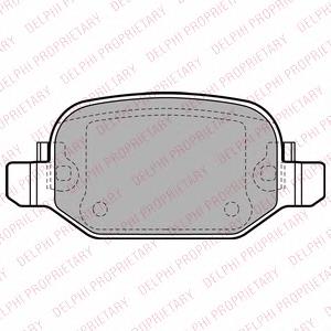 Comprar LP2475 Delphi Pastillas de freno traseras