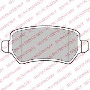 LP2209 Delphi Pastillas freno traseras