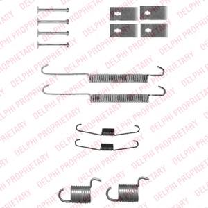 Kit de montaje, zapatas de freno traseras LY1337 Delphi