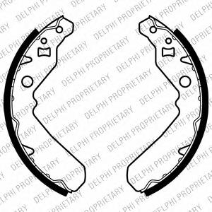 Zapatas de frenos de tambor traseras LS2015 Delphi