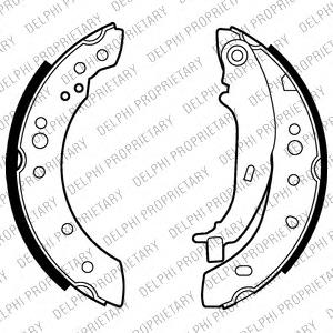 Zapatas de freno traseras Delphi LS2013