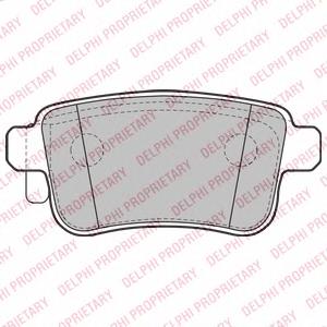 LP2126 Delphi Pastillas freno traseras