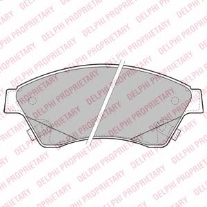 Pastillas de freno delanteras LP2171 Delphi
