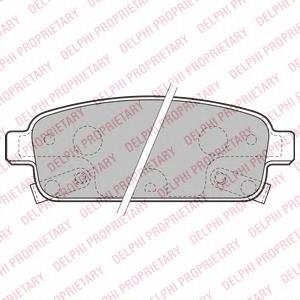 Pastillas de freno traseras LP2167 Delphi