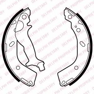 Zapatas de freno de tambor traseras Delphi LS2027 precio, desde 29,47 EUR