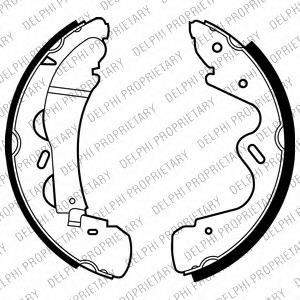 Zapatas de freno de tambor traseras Delphi LS2019 precio, desde 56,95 EUR