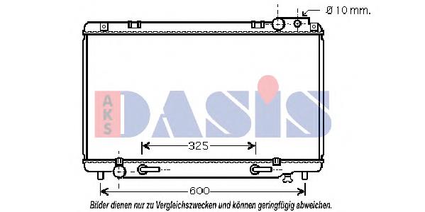 ADT39895 Blue Print radiador refrigeración del motor