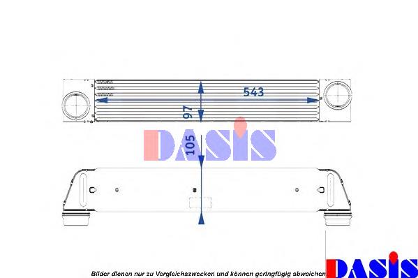 057005N Dasis Radiador de intercooler