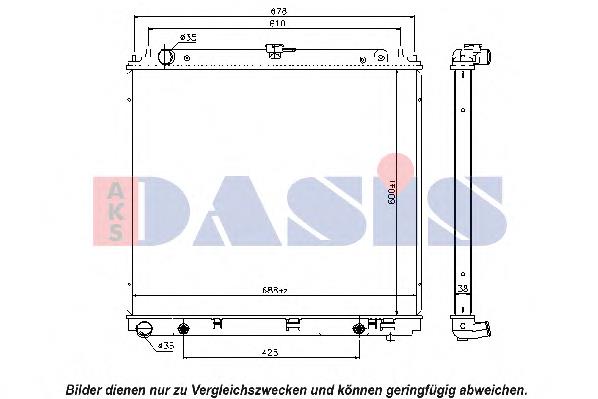 Radiador refrigeración del motor M0190340 Jdeus