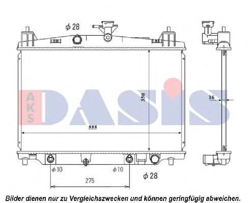 Radiador de água Mazda ZY8415200A