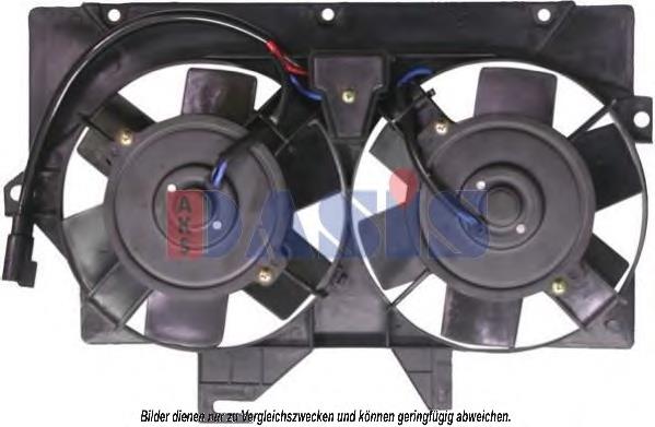 Difusor del radiador del aire acondicionado con ventilador y motor 47036 NRF
