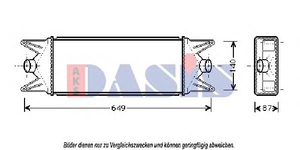 407240N Dasis Radiador de intercooler