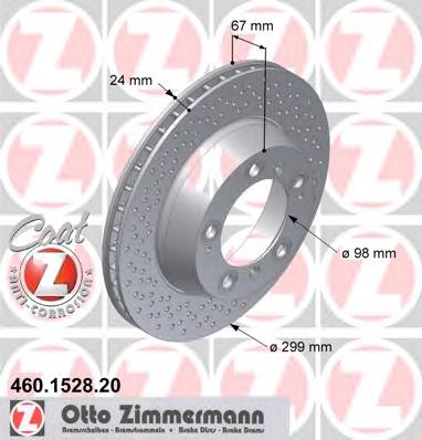 Comprar 460152820 Zimmermann Disco de freno trasero