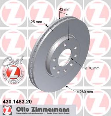 Frenos delanteros Zimmermann 430148320 precio, desde 32,91 EUR
