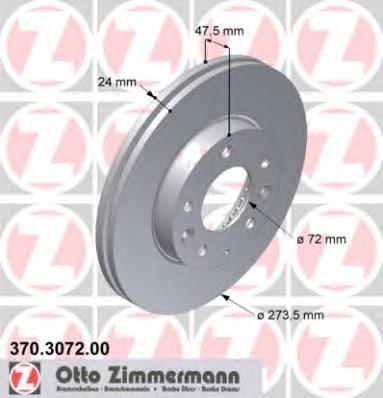 370307200 Zimmermann freno de disco delantero