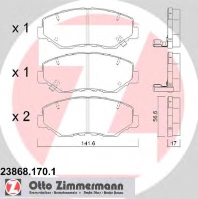 238681701 Zimmermann Pastillas delanteras