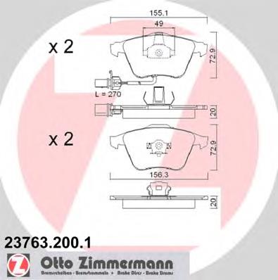237632001 Zimmermann Pastillas delanteras