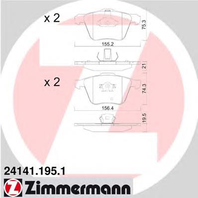 Pastillas freno delanteras Zimmermann 241411951 precio, desde 40,57 EUR