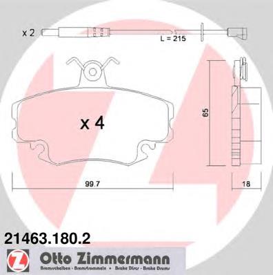 Comprar 214631802 Zimmermann Pastillas delanteras de freno