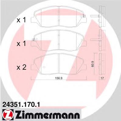 243511701 Zimmermann Pastillas delanteras