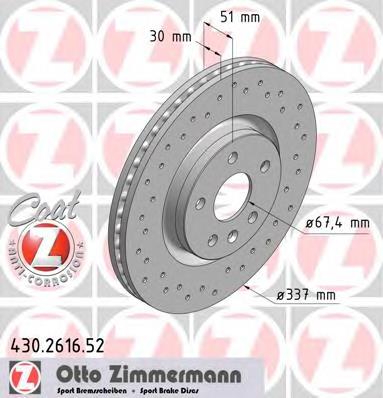 Comprar 430261652 Zimmermann Freno de disco delantero