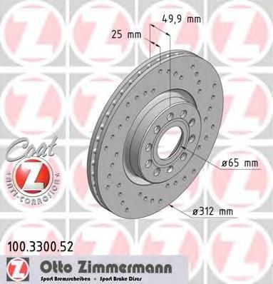 Comprar 100330052 Zimmermann Freno de disco delantero