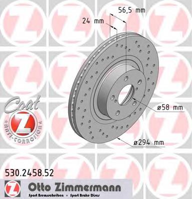 Comprar 530245852 Zimmermann Freno de disco delantero