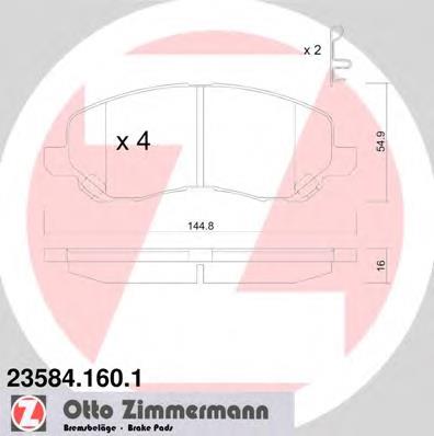 Comprar 235841601 Zimmermann Pastillas delanteras de freno