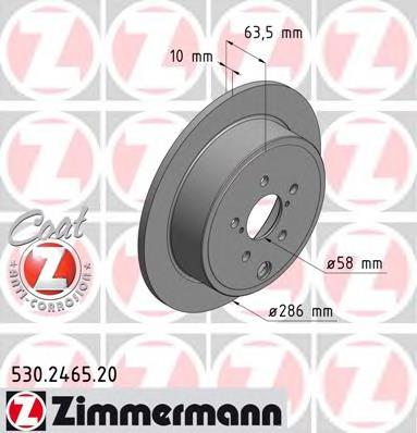 530246520 Zimmermann Freno de disco trasero