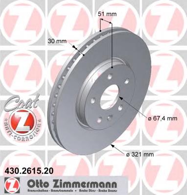 Comprar 430261520 Zimmermann Freno de disco delantero