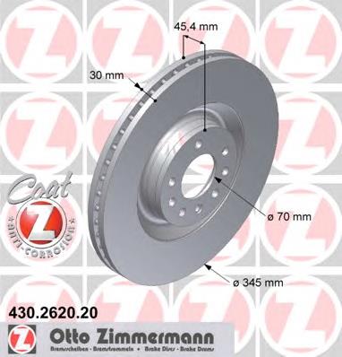 430262020 Zimmermann freno de disco delantero