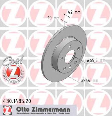 Comprar 430148520 Zimmermann Disco de freno trasero