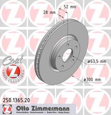 Comprar 250136520 Zimmermann Freno de disco delantero