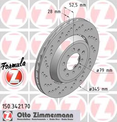 Frenos traseros Zimmermann 150342170