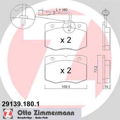 291391801 Zimmermann Pastillas delanteras