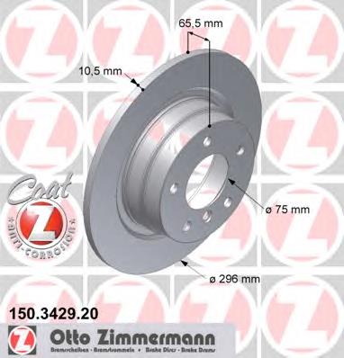 Frenos traseros Zimmermann 150342920