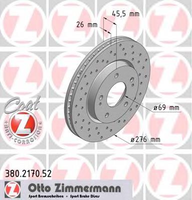 Comprar 380217052 Zimmermann Freno de disco delantero