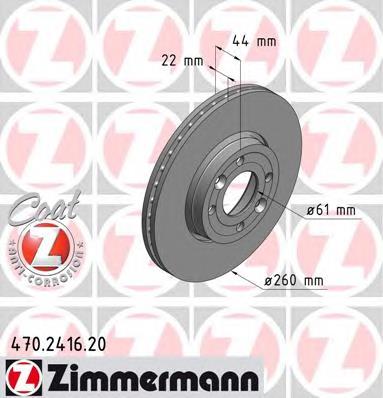 Comprar 470241620 Zimmermann Freno de disco delantero
