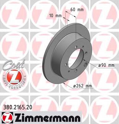 380216520 Zimmermann Freno de disco trasero