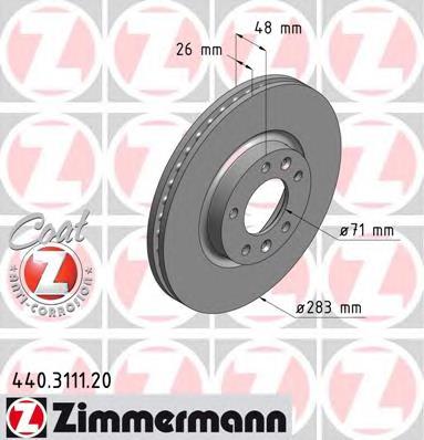 Frenos delanteros Zimmermann 440311120 precio, desde 38,18 EUR
