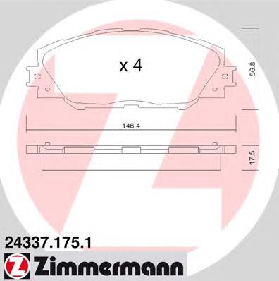 243371751 Zimmermann Pastillas delanteras