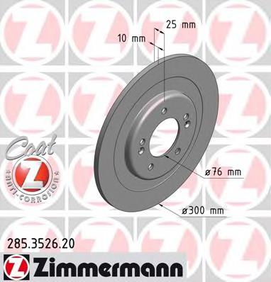 285352620 Zimmermann disco de freno trasero