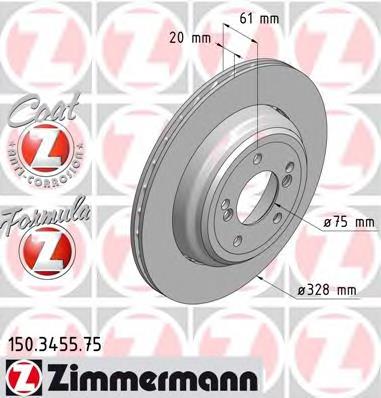 Comprar 18455 ABS Disco de freno trasero