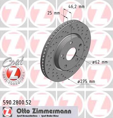 Comprar 590280020 Zimmermann Freno de disco delantero