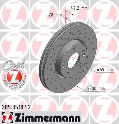 Frenos delanteros Zimmermann 285351852 precio, desde 40,56 EUR